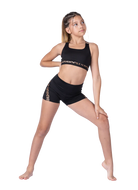 Vibe Top Black Cheetah front view