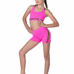 Vibe Top Hot Pink Cheetah front view