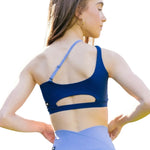Tiger Friday Vita Crop in Starlight, back view showing curved cutout and convertible strap