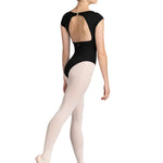 Miami Boat Neck Leotard Black back view