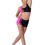 Wave Short Black Cheetah front view
