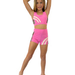 Wild Side Short Baby Pink front view
