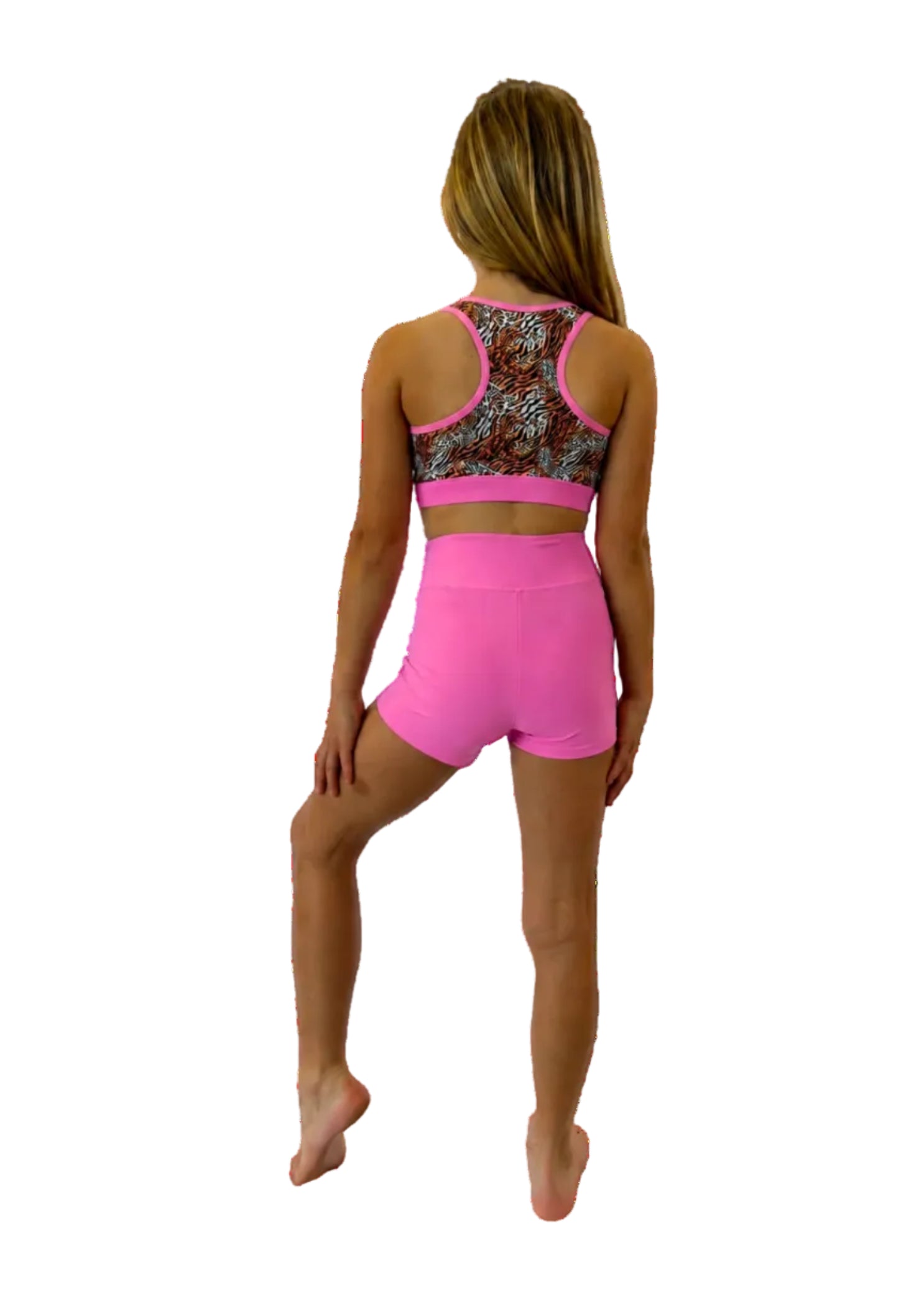 Wild Side Top Baby Pink back view