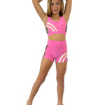 Wild Side Top Baby Pink front view