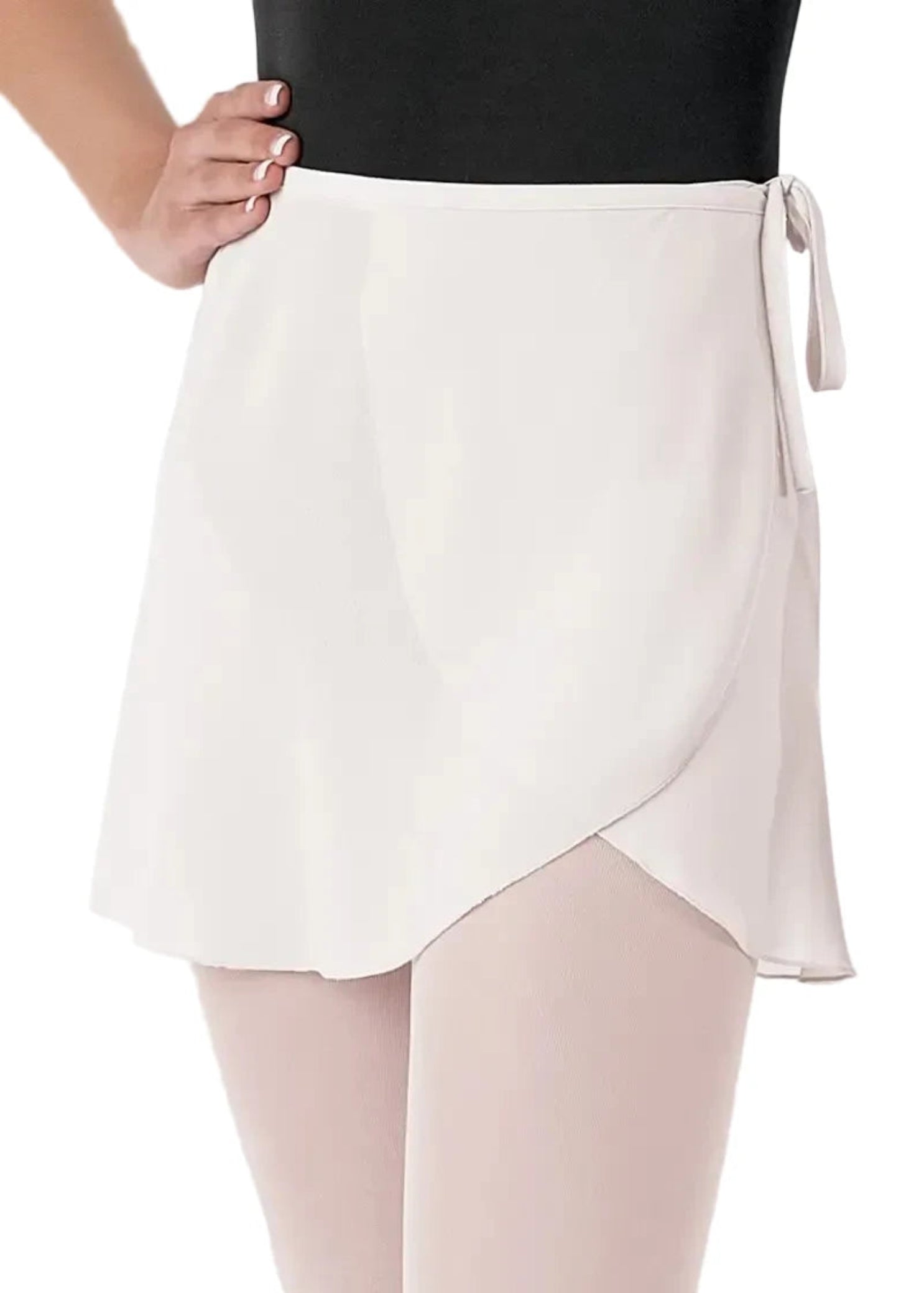 Wrap Skirt White front view