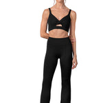 Vivian Crop Top Black front view