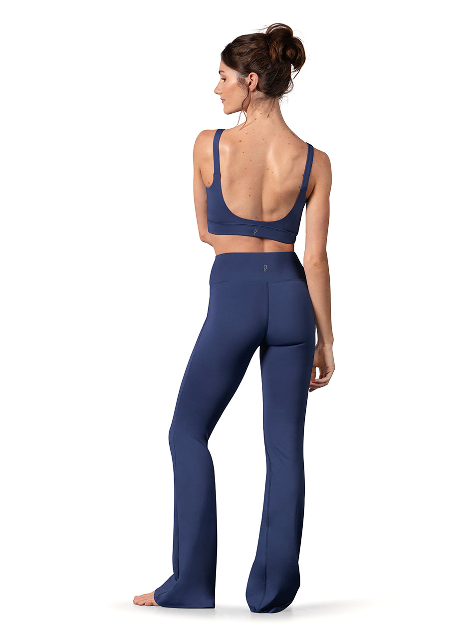 Crop Top Electric Cobalt Blue back view