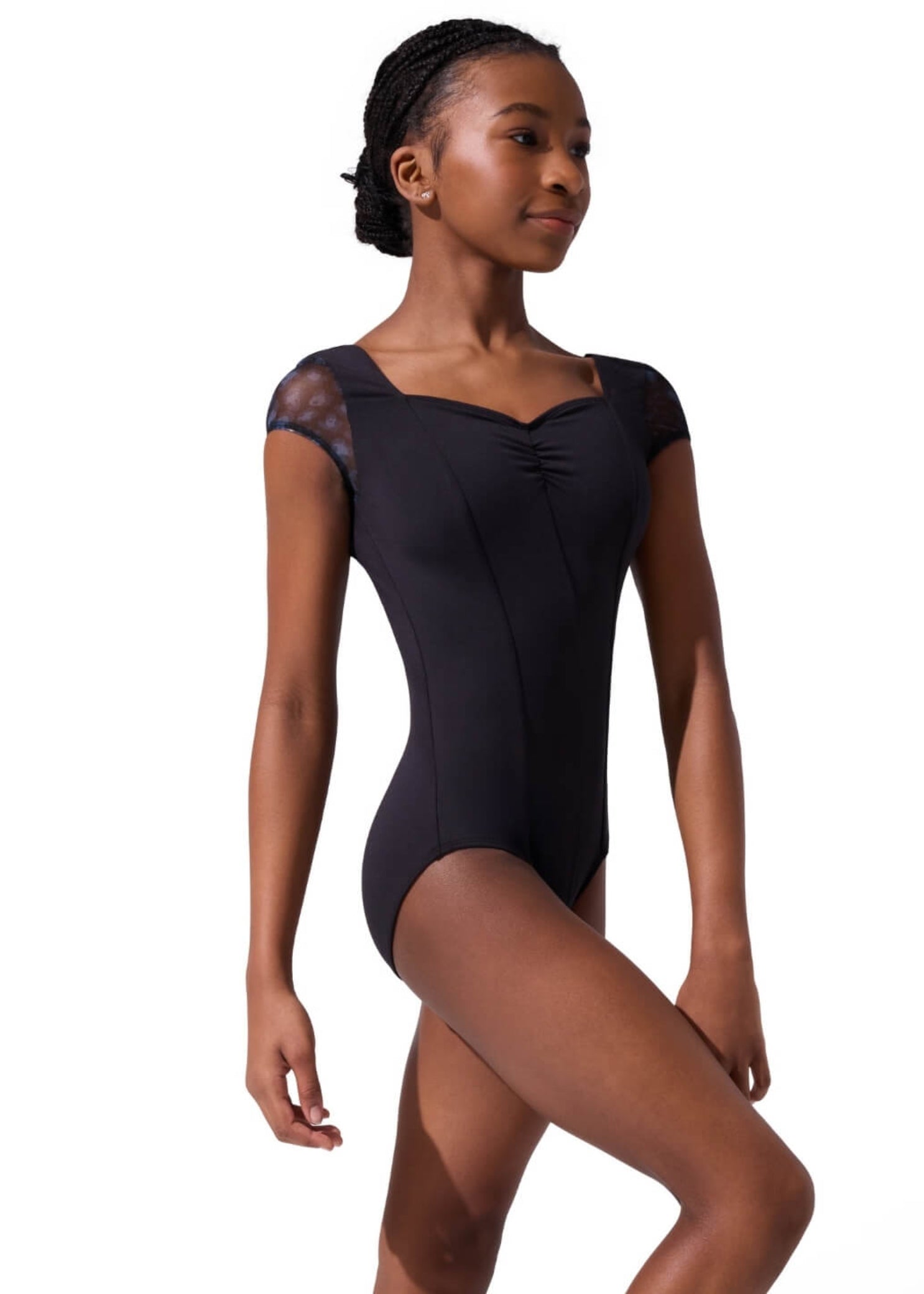 Zelora Leotard Black front view