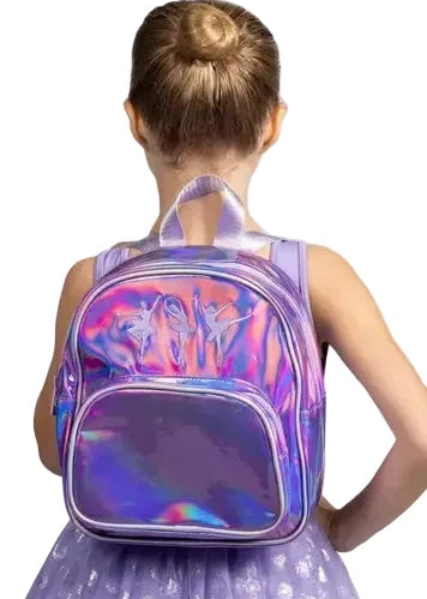 Iridescent Ballerina Backpack Lilac lifestyle view