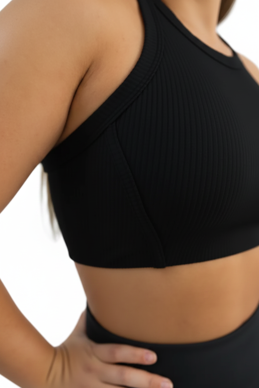 Allison Top Black detail view