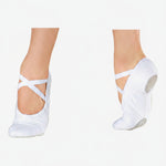 Bert Canvas Ballet Shoe White lifestyle view
