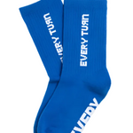 Base Crew Sock Atlantic Blue side view