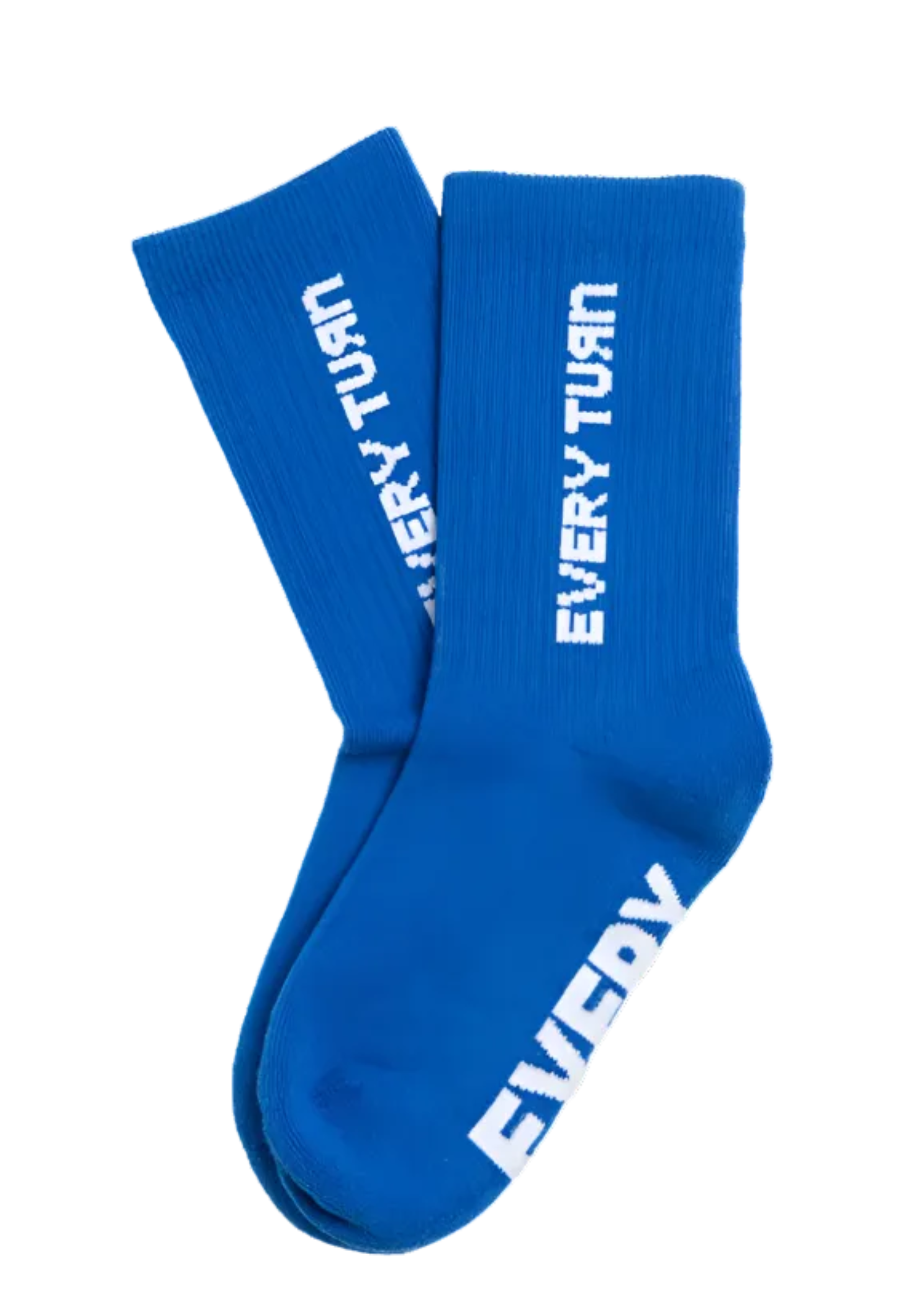 Base Crew Sock Atlantic Blue side view