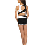 Lulu Top Black/White front view
