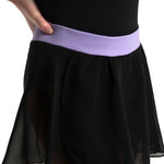 Pull On Skirt Black / Vibrant Violet front view