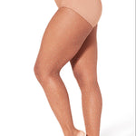 All-Over Rhinestone Fishnet Tight Suntan side view