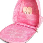 Ballet Bow Backpack pink interior view