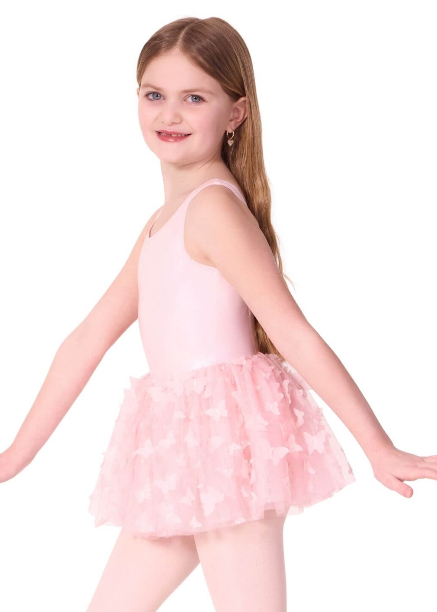 Monarch Tank Tutu Dress Pink side view