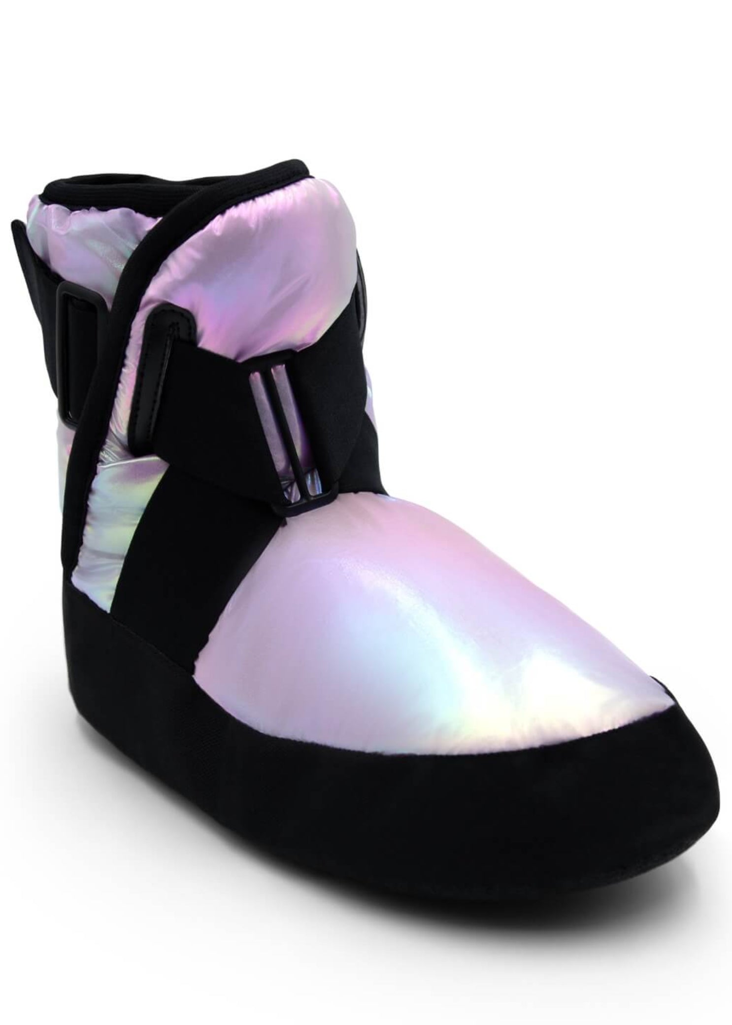 Glam Bootie Metallic Lavender front-side view