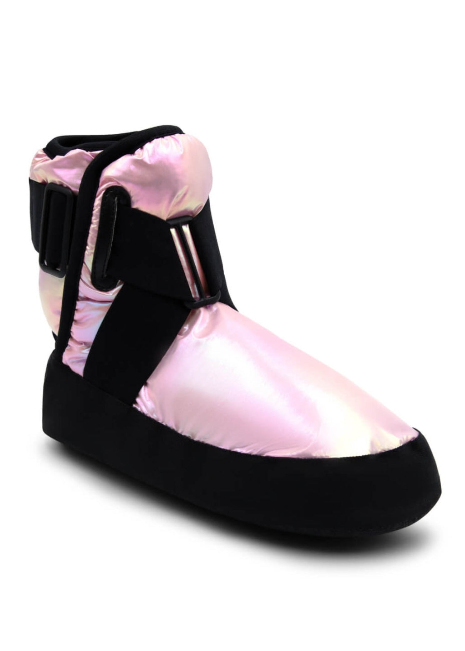 Glam Bootie Metallic Light Pink front-side view