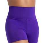 High Waisted Short Purple front view
