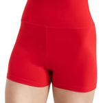 High Waisted Short Red front view