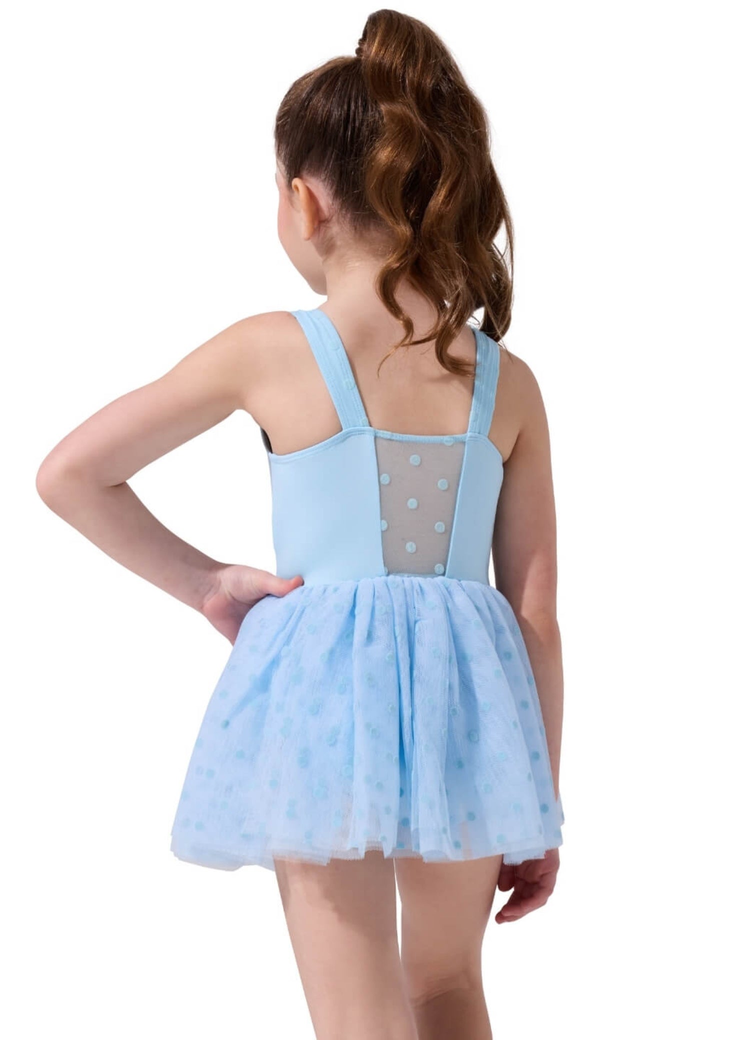Esmeralda Dress Sky Blue back view
