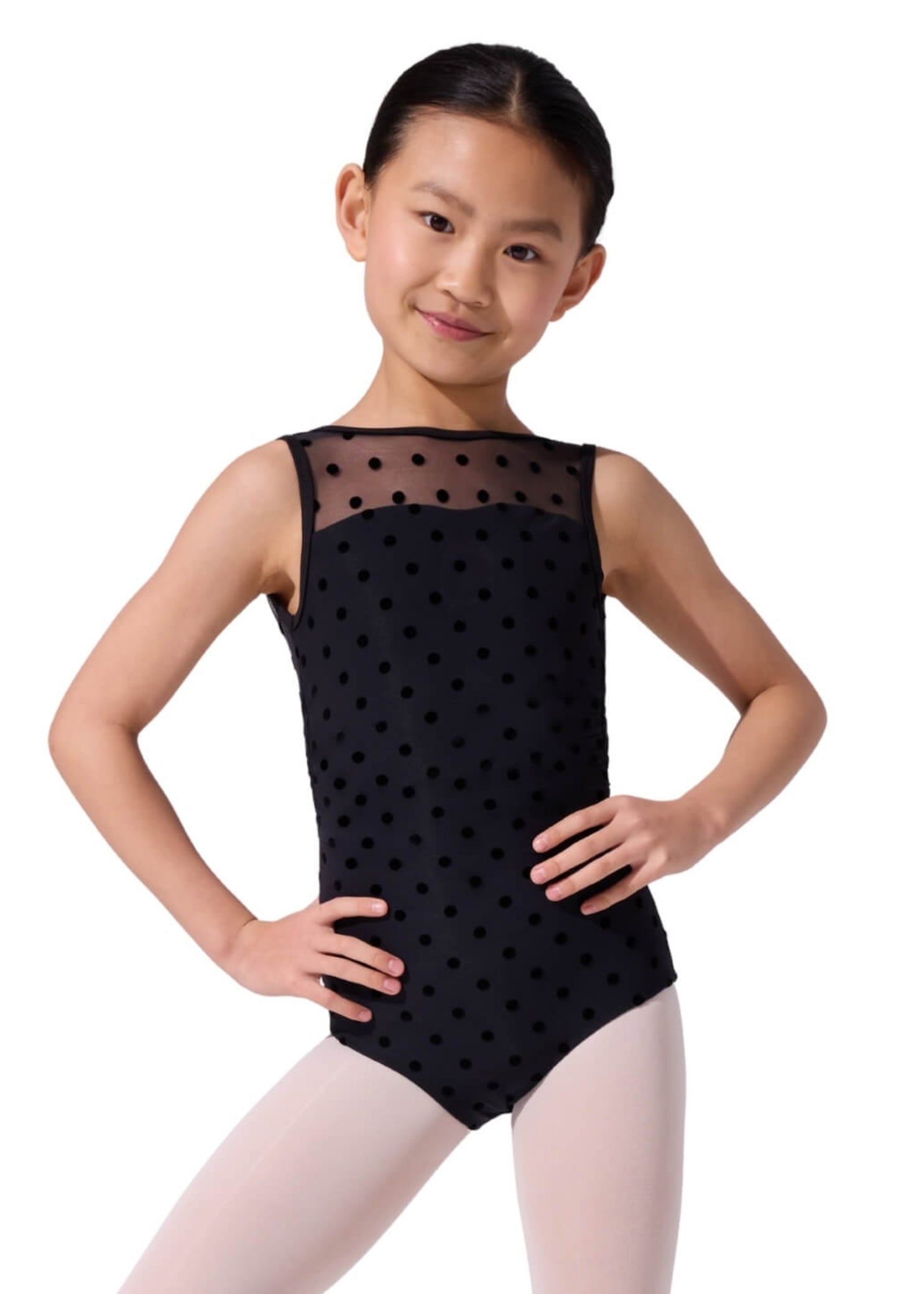 Margot Leotard Black front view