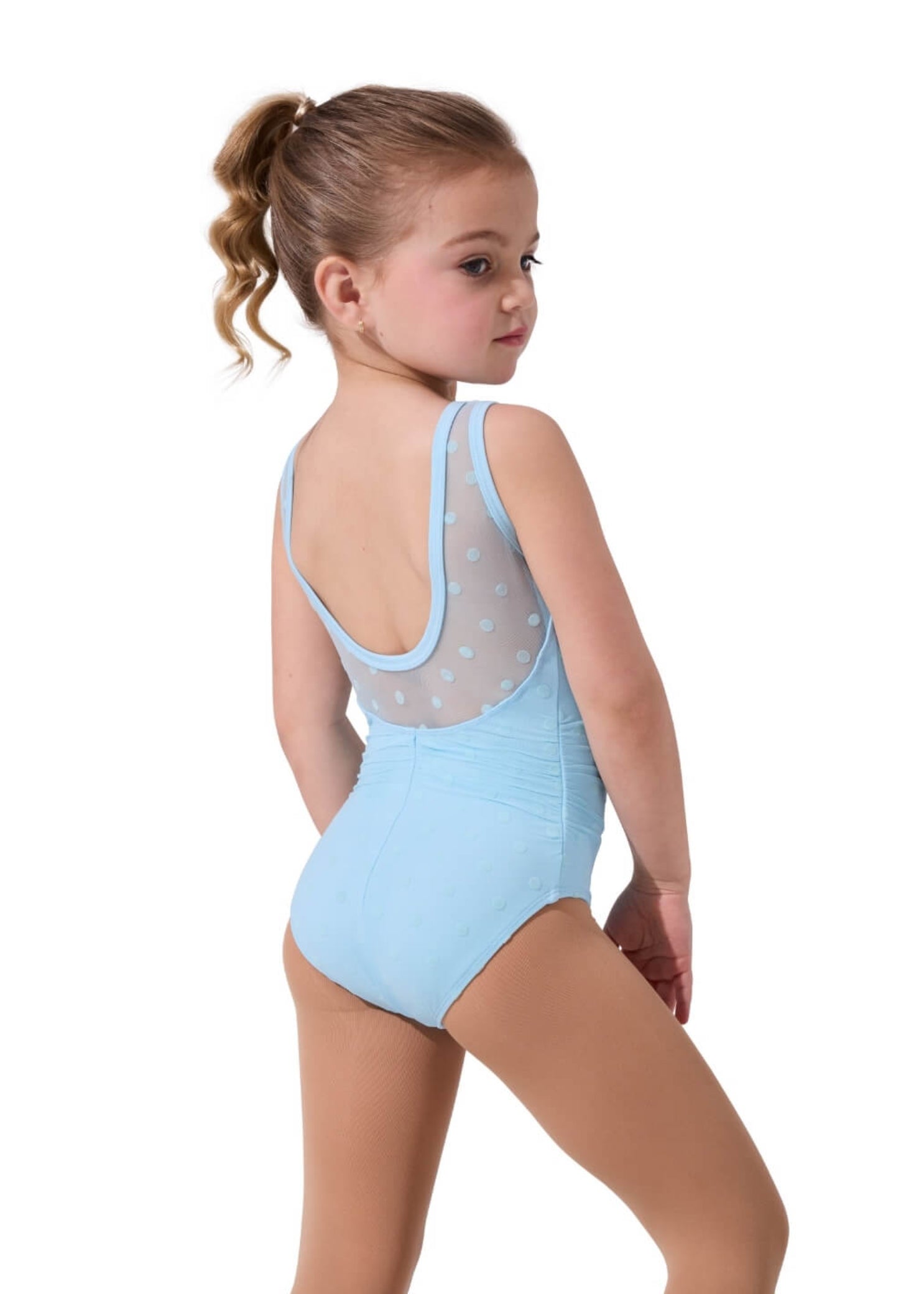 Margot Leotard Sky Blue back view