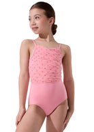 Odette Leotard Coral Pink front view