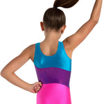 3 Panel Tank Leotard Multicolor back view