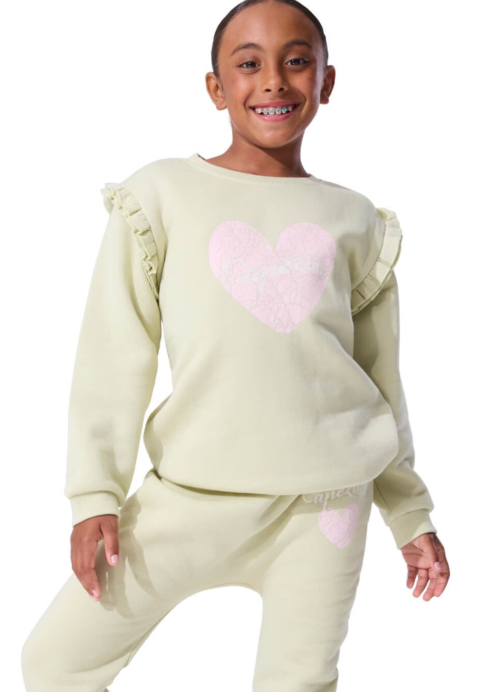 Little Dancer Sweatshirt Aloe Wash front view