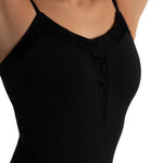 Cleo Leotard Black front view
