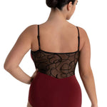 Cleo Leotard Cabernet back view