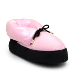 Mini Glam Bootie Metallic Pink folded front-side view