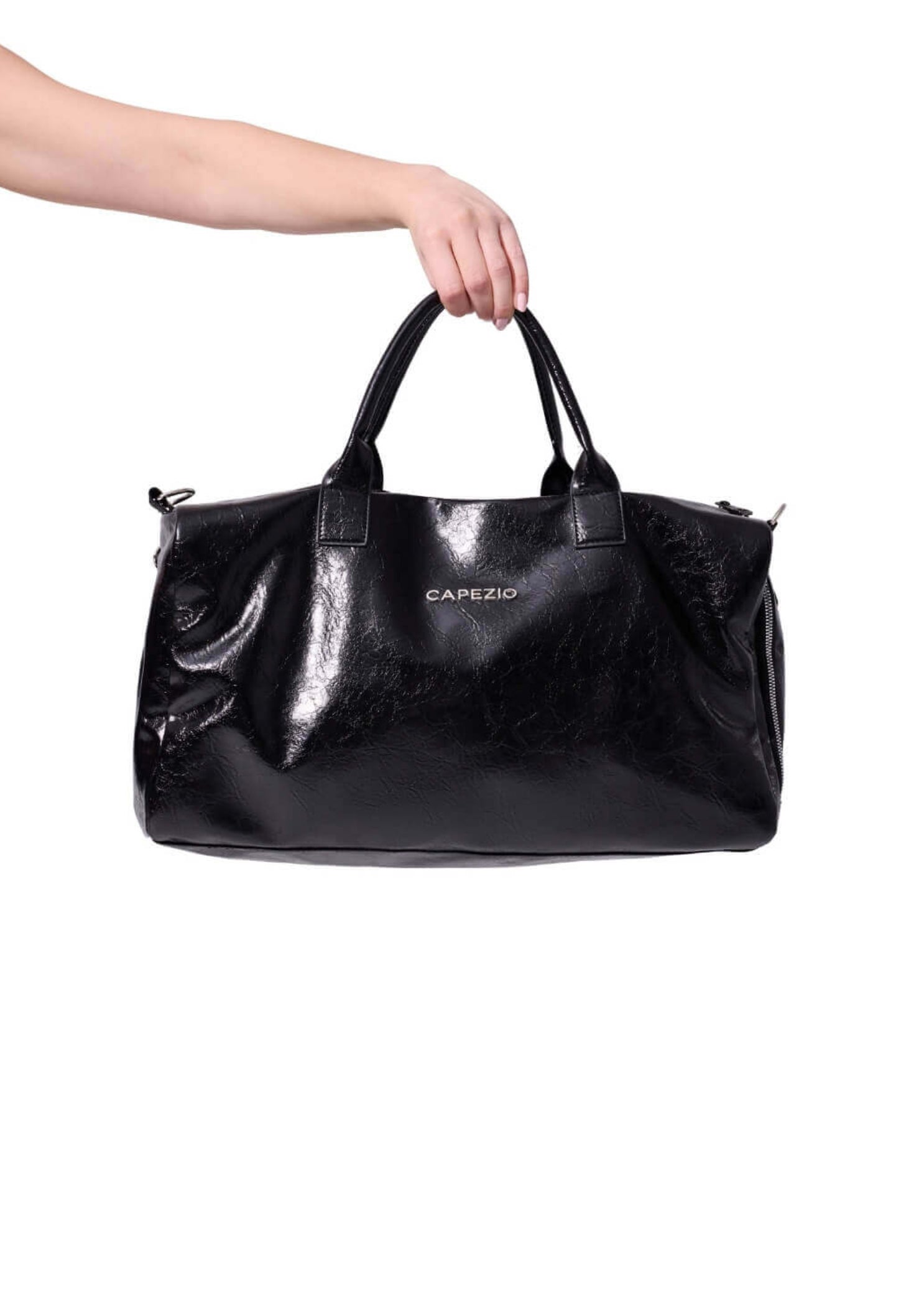 Paris Carry-On Duffle Black front view