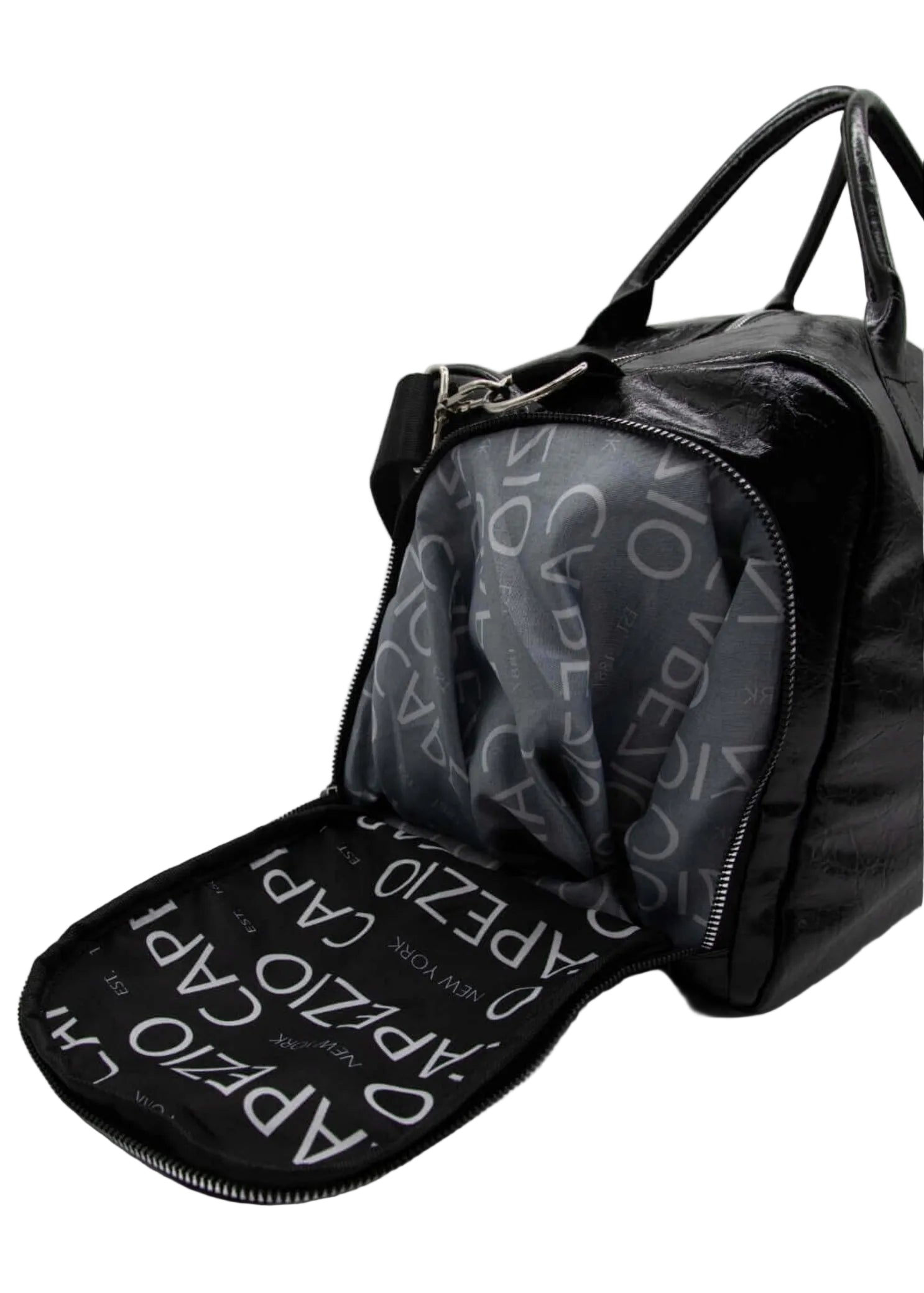 Paris Carry-On Duffle side pocket interior view