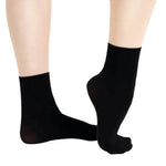 Ribbed Sock Black side view