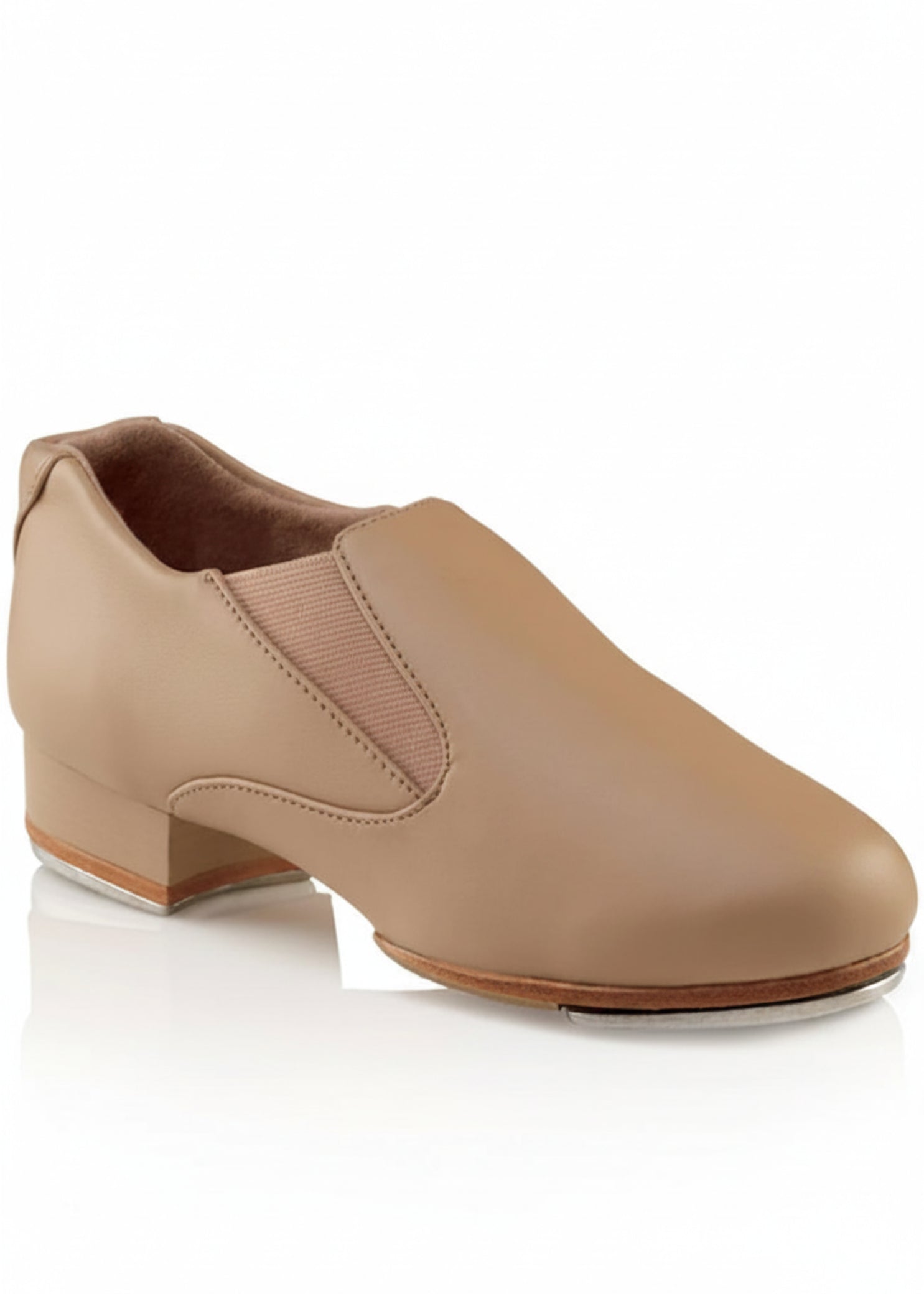 Riff Slip-On Tap Shoe Caramel front-side view