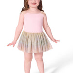 Ariel Cap Sleeve Tutu Dress Pink front view