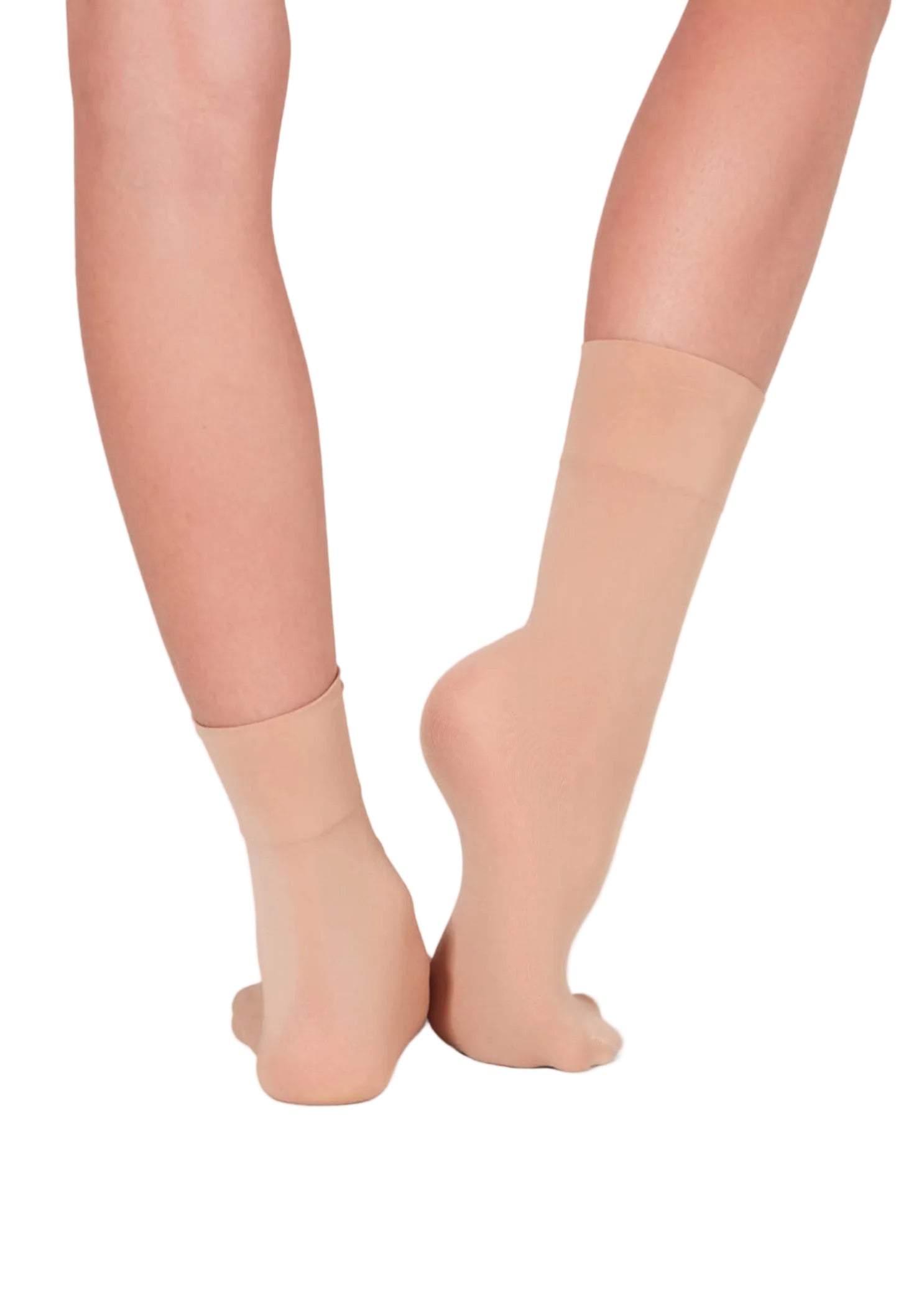 Silky Sock Tan back view