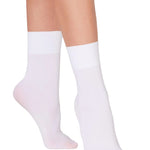 Silky Sock White side view