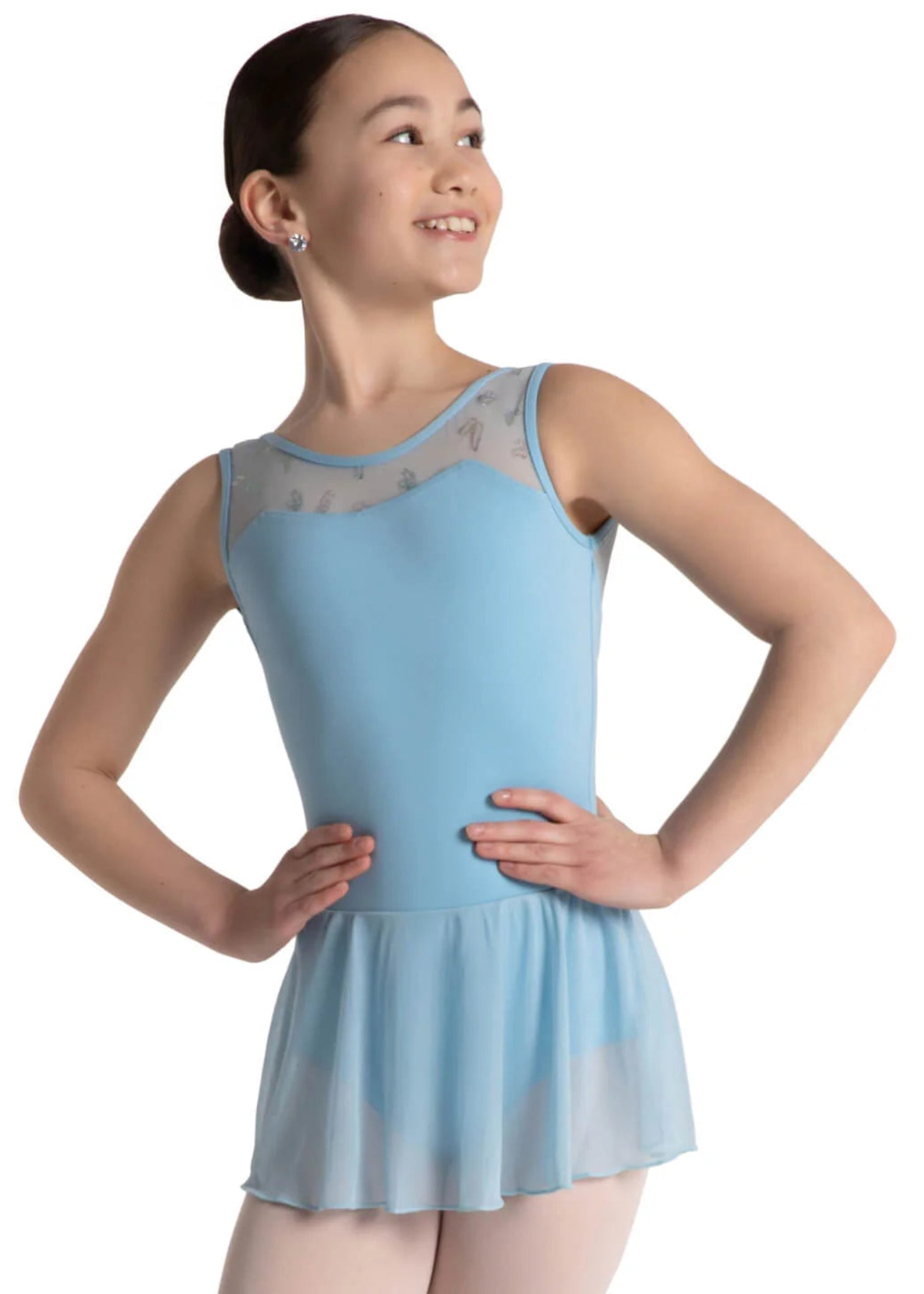Farfalla Tank Dress Light Blue front view