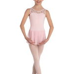 Farfalla Tank Dress Pink front view