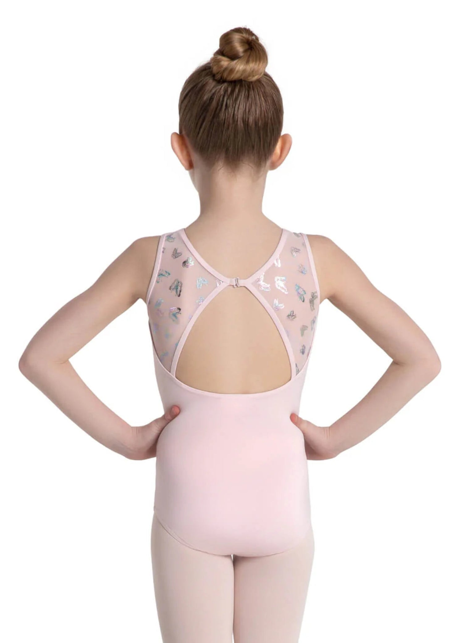 Mariposa Leotard Pink back view
