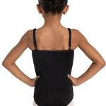 Seamed Camisole Leotard Black back view