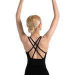 Double Strap Cami Leotard Black back view