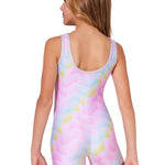 Shorlien Biketard Sunset Wave Orchid back view 