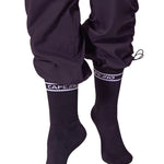 Varsity Crew Sock Black front view