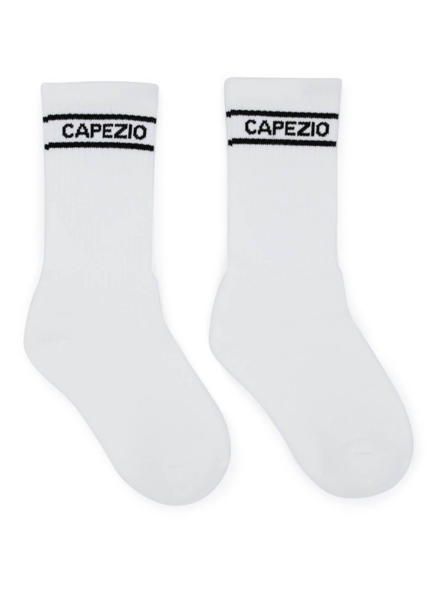 Varsity Crew Sock White side view